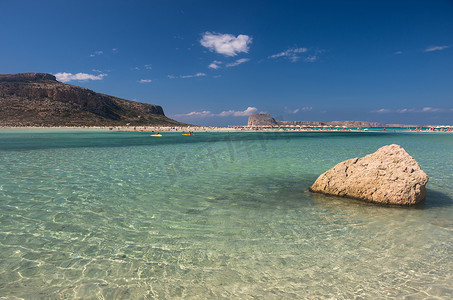 克里特岛的巴洛斯海滩泻湖