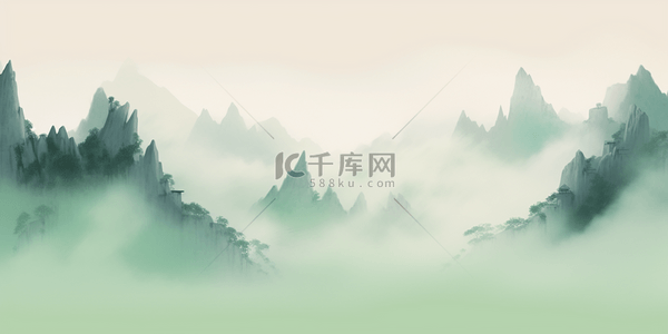 背景墨绿背景图片_简约山脉山纹背景