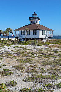 佛罗里达州加斯帕里拉岛上的博卡格兰德港灯塔
