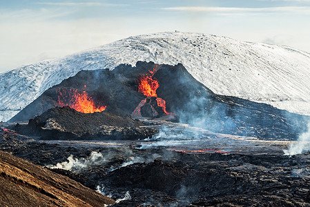 Fagradalsfjall 火山喷发，冰岛