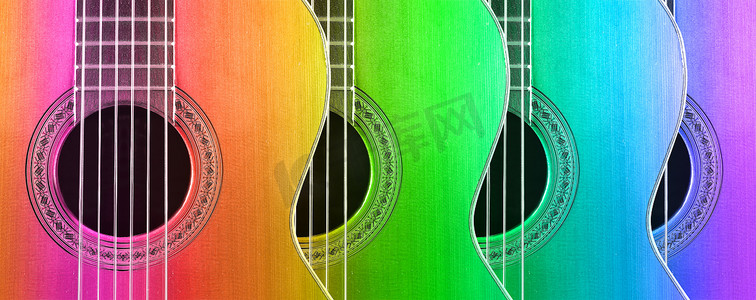 乐器吉他海报摄影照片_乐器背景