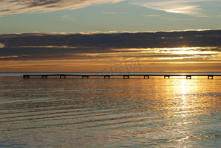 Falsterbo 海滩的日落
