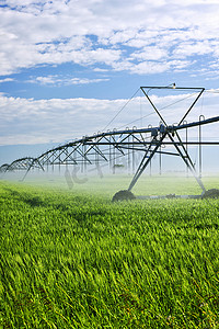 徽州农田摄影照片_农田灌溉设备