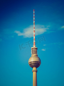 复古外观柏林电视塔