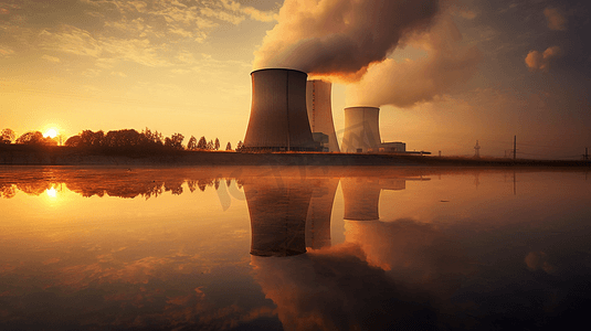 核岛反应堆厂房摄影照片_核能发电厂核电站