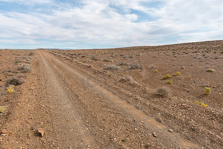 Tankwa Karoo 严重起皱的碎石路