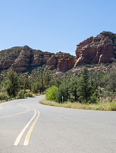 从亚利桑那州塞多纳的 Red Rock Scenic Byway 查看