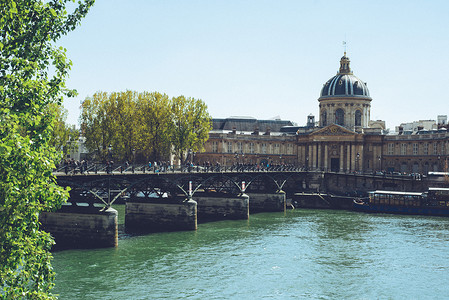 巴黎法国城市步行旅游拍摄