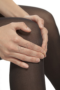 女性膝盖疼痛摩擦