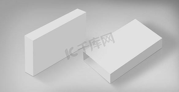 长方形3d摄影照片_地面概念系列的 3D 白盒