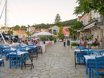 希腊凯法利尼亚岛的菲斯卡多村