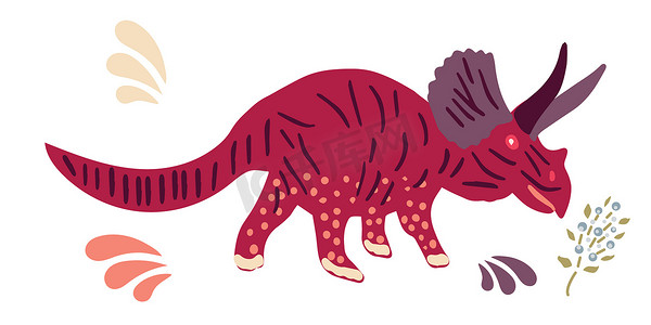 Pachyrhinosaurus 恐龙图