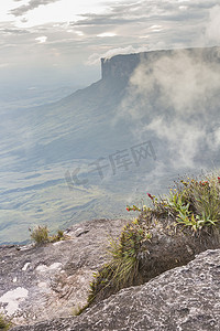 tepui摄影照片_从罗赖马特普伊 (Roraima Tepui) 看迷雾 - 威尼斯