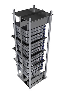 Silver Servers Rack - 托管主题