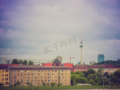 复古外观柏林电视塔