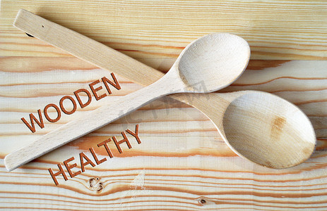 健康图片木勺木制品