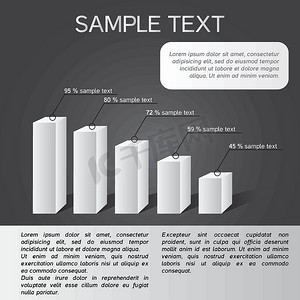 信息图标矢量图摄影照片_eps 中的矢量黑白信息图表