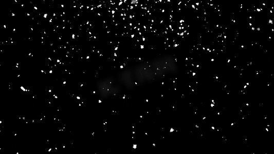 太空中飘落的大气雪，计算机生成的抽象背景，3D 渲染