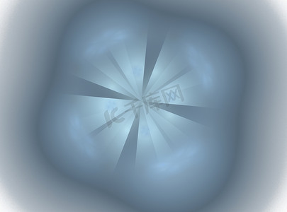 电脑壁纸摄影照片_用带光线的灯笼形式的蓝色抽象分形进行 3D 渲染
