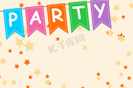 打气球摄影照片_用礼物、气球、冰淇淋和帽子来为你的聚会打卡。