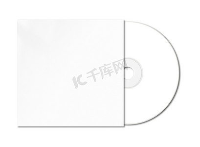 白色 CD-隔离的 DVD 样机模板