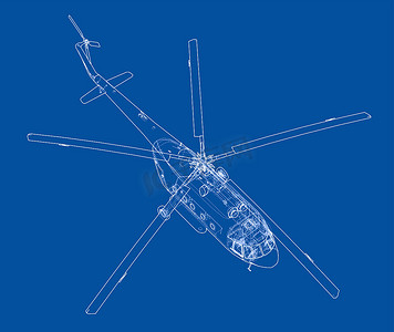 直升飞机工程图