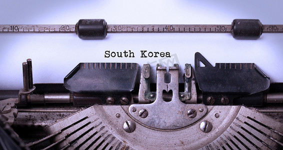 韩国经典摄影照片_旧打字机-韩国