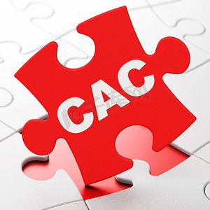 股市指数概念：CAC 拼图背景