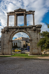哈德良门 (哈德良拱门) 纪念碑在雅典历史