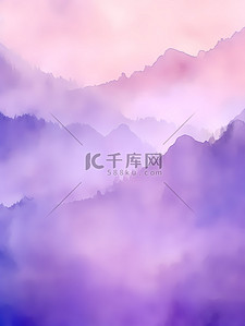 山纹紫色朦胧简约水彩背景纹理