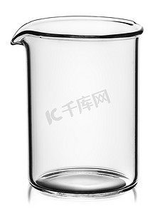 化学实验烧杯线摄影照片_没有分隔的烧杯