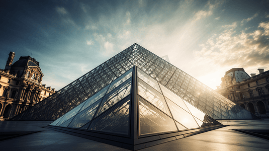 法国卢浮宫金字塔博物馆