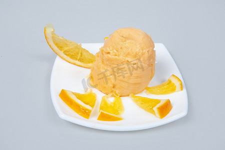橙子冰淇淋