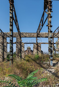 乌克兰废弃的旧工业厂房