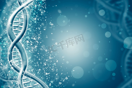 双螺旋 DNA 链辉煌。