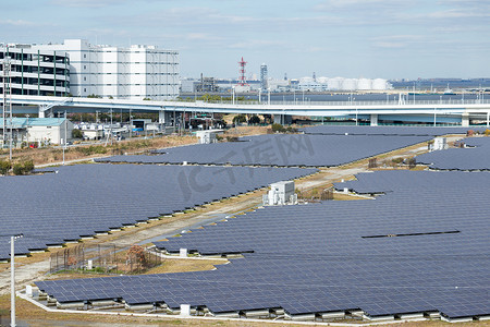 太阳能能摄影照片_太阳能电池板厂