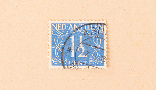 荷属安的列斯群岛-大约 1950 年：在 Ne 打印的邮票