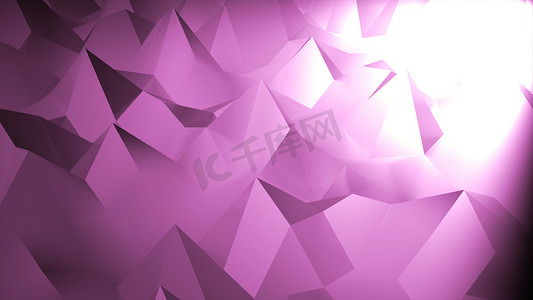 几何风格背景摄影照片_浮雕三角形和多边形风格的低多边形几何抽象背景