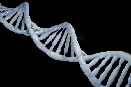 DNA 结构模型研究概念，3D 渲染