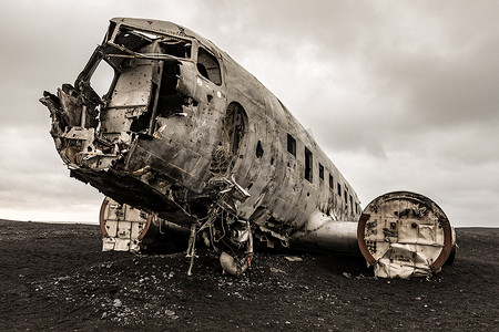 飞机残骸 冰岛