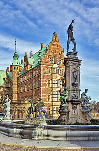 丹麦语摄影照片_丹麦腓特烈堡宫