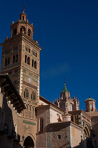 穆德摄影照片_Mediavilla 圣玛丽穆德哈尔大教堂（13 世纪），T