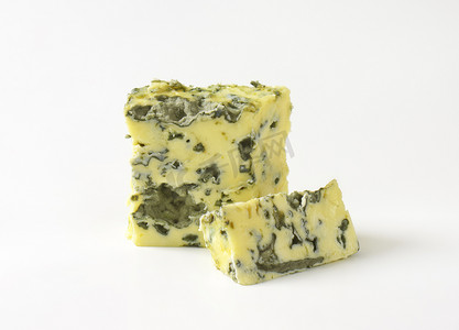蓝纹奶酪摄影照片_法国蓝纹奶酪