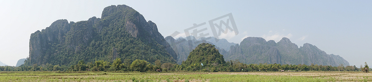 景观，万荣，老挝