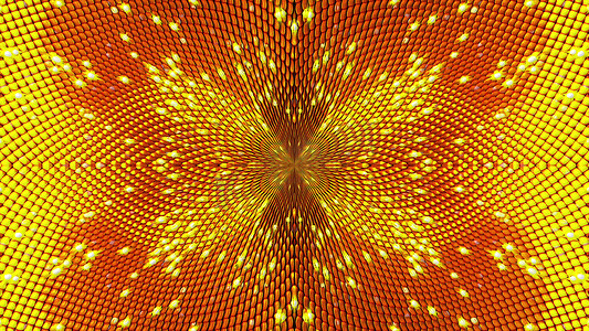 金粒子摄影照片_计算机从金粒子生成抽象背景。