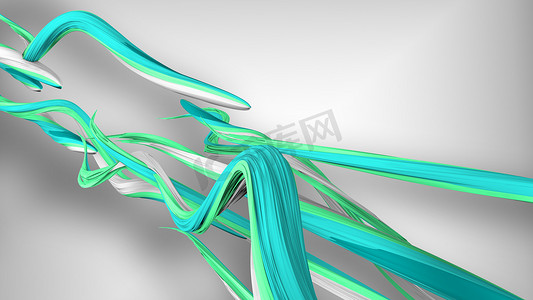 3D蛇形笔触以蠕动的方式蠕动