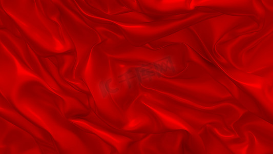 3d 插图抽象背景与红色
