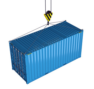 服务交付-用吊钩吊装的货物集装箱