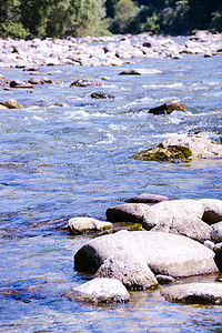 作为背景的河海石头