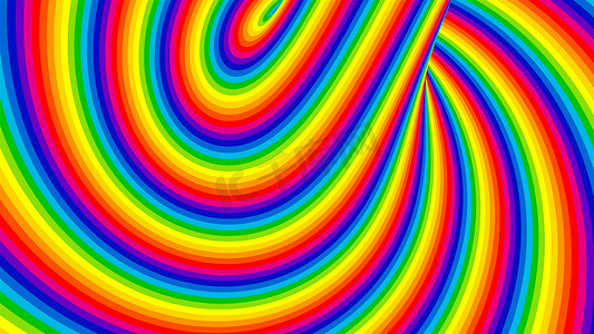七彩彩虹条纹背景，卡通风格，3d 渲染，计算机生成背景